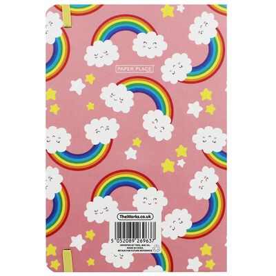 A5 Rainbows Design Lined Case Bound Notebook image number 3