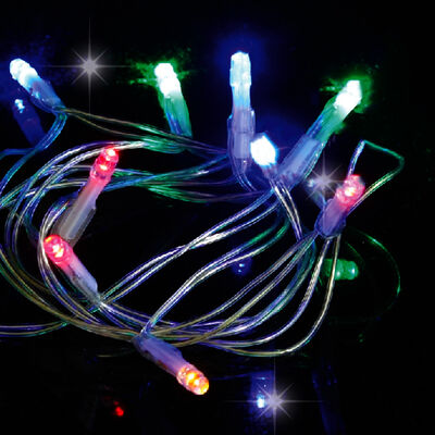 10 Multi-Coloured LED Christmas Lights image number 2