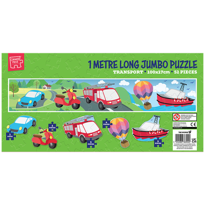1-Metre-Long Jumbo Transport Puzzle 52 Piece Jigsaw Puzzle image number 2