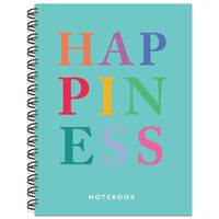 A6 Happiness Wiro Notebook
