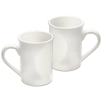 Small White Porcelain Mug: Pack of 2 image number 2