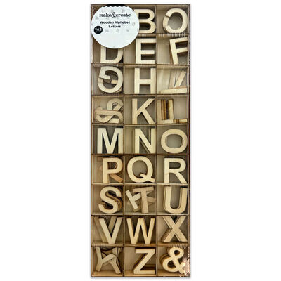 Wooden Alphabet Letters - Pack Of 162 image number 1