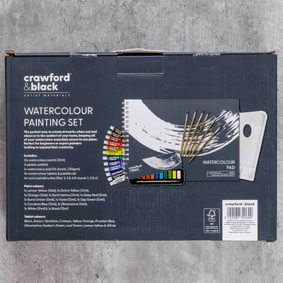 Crawford & Black Watercolour Painting Set image number 2