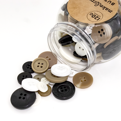 Assorted Jar of Natural Buttons image number 2