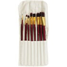 11 Piece Paint Brush and Canvas Bag Set image number 1