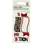 Xcut Festive Sentiments Metal Cutting Die Set image number 1