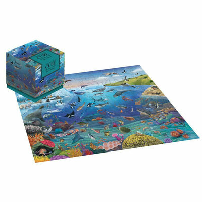 Sea Life 100 Piece Jigsaw Puzzle Cube image number 2