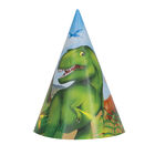 Dinosaur Party Hats - 8 Pack image number 1