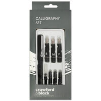 Crawford & Black Calligraphy Set: 8 Piece Set