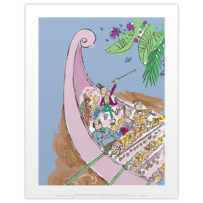 Roald Dahl Charlie and the Chocolate Factory River Print image number 1