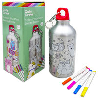 Colour Your Own Drinks Bottle: Cute Crew
