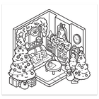 Cute & Cosy: Christmas Colouring Book image number 4