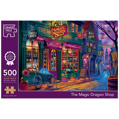 The Magic Dragon Shop 500 Piece Jigsaw Puzzle image number 1