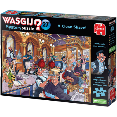 Wasgij Mystery 27 A Close Shave! 1000 Piece Jigsaw Puzzle image number 1