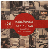 Photographic Christmas Scenes Mini Pad: 4 x 4 Inches