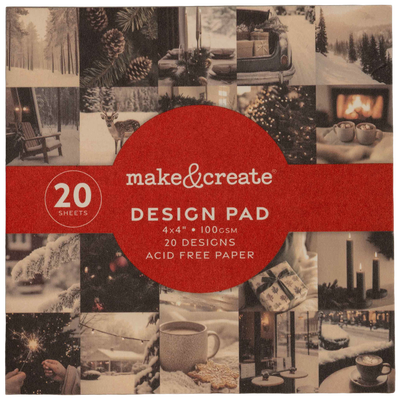 Photographic Christmas Scenes Mini Pad: 4 x 4 Inches image number 1