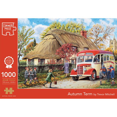 Autumn Term by Trevor Mitchell 1000 Piece Jigsaw Puzzle image number 1