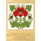 Historical Collection Cross Stitch Kit: Art Nouveau Poppy image number 1
