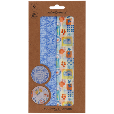 Bella Vita Decoupage Paper: Pack of 6 image number 2