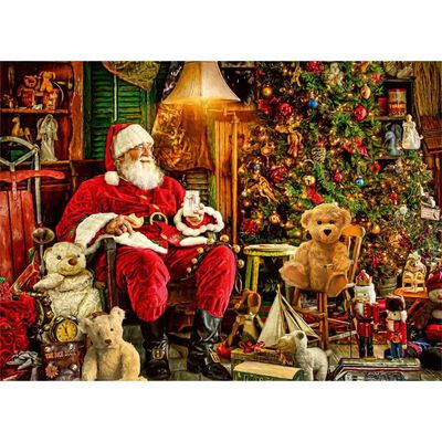 Santa By The Tree 500 Piece Jigsaw Puzzle image number 2