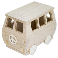 Wooden Retro Camper Van