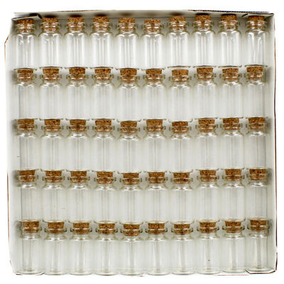Mini Craft Glass Bottles - 50 Pack image number 2
