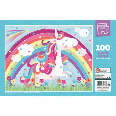 Prancing Unicorn 100 Piece Jigsaw Puzzle image number 3