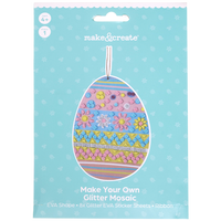 Make Your Own Glitter Mosaic Art