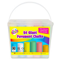 24 Giant Pavement Chalks
