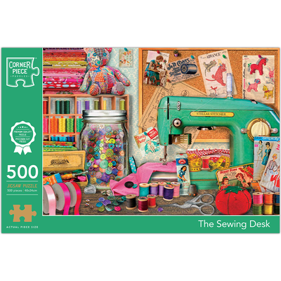 The Sewing Desk 500 Piece Jigsaw Puzzle image number 1