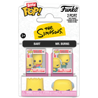Funko Bitty POP! 2 Pack The Simpsons Bart & Mr Burns image number 1