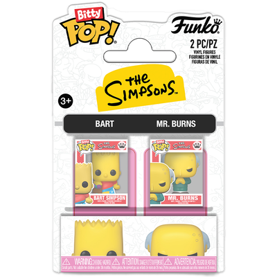 Funko Bitty POP! 2 Pack The Simpsons Bart & Mr Burns image number 1