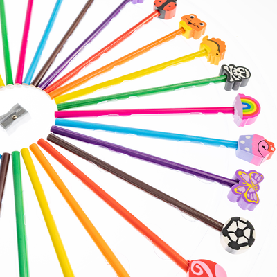 Jotz! Colouring Pencils & Eraser Toppers: Pack of 32 image number 3