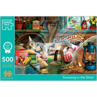 Snoozing in the Shed 500 Piece Jigsaw Puzzle image number 1