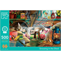 Snoozing in the Shed 500 Piece Jigsaw Puzzle