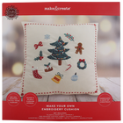 Make Your Own Christmas Embroidery Cushion image number 1