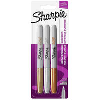 Sharpie Metallic Permanent Marker Pens: Pack of 3