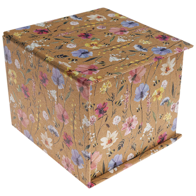 Memo Cube Kraft Wildflower with Drawer image number 3