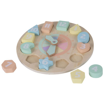 PlayWorks Wooden Learning Clock Puzzle image number 2
