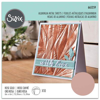 Sizzix Surfaces Aluminium Sheets: Rose Gold image number 1