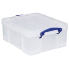 Really Useful 18 Litre Clear Plastic Storage Box image number 1