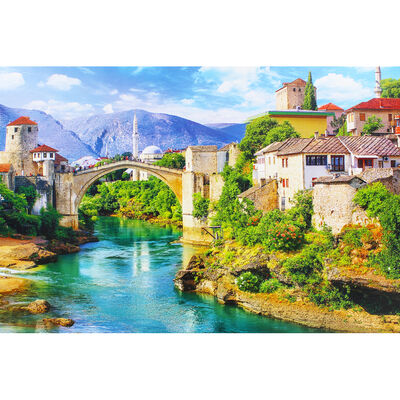 Old Bridge in Mostar 500 Piece Jigsaw Puzzle image number 4