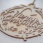 Wooden Hanging Merry Christmas Bauble image number 2