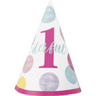 Pink 1st Birthday 1derful Party Hat image number 1
