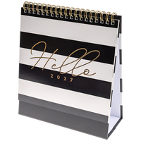 Monochrome Desk Calendar 2027