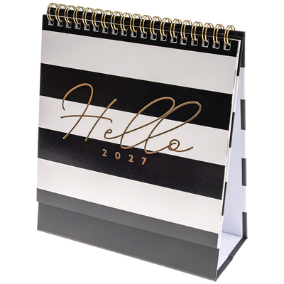 Monochrome Desk Calendar 2027 image number 1