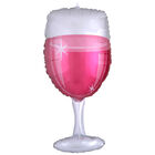31 Inch Rose Wine Glass Super Shape Helium Balloon image number 1