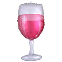 31 Inch Rose Wine Glass Super Shape Helium Balloon