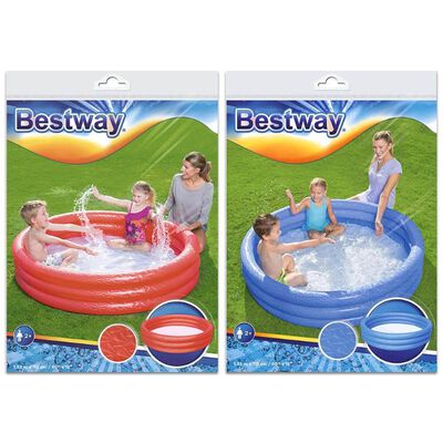 Bestway Inflatable Three Ring 1.52m Paddling Pool: Assorted image number 3