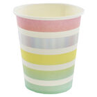 8 Pastel Striped Party Cups image number 2